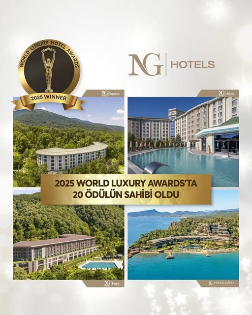 NG Hotels, 2025 World Luxury Awards'da 20 Kategoriyle Ödül Kazandı