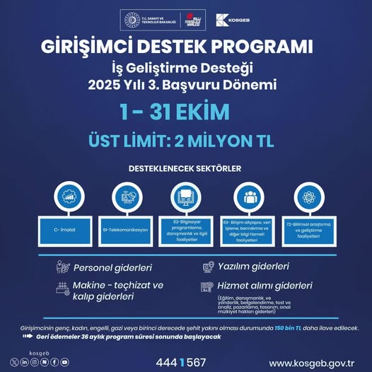 KOSGEB'den İş Kurmak İsteyenlere Finansal Destek