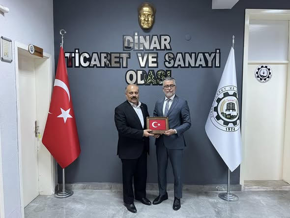 Afyonkarahisarlılar Antalya Derneği'nden Dinar TSO'ya İş Birliği Ziyareti